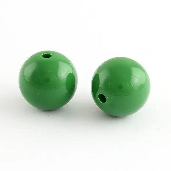 Chunky Bubblegum Round Acrylic Beads