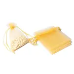 100Pcs Rectangle Organza DIY Craft Drawstring Bags