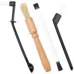 4Pcs 4 Style Nylon & Wood Brush Cleaning Tool