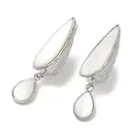 Teardrop Brass Fold Over Clasps