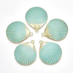 Spray Painted Alloy Pendants