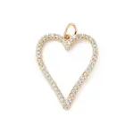 Brass Micro Pave Cubic Zirconia Pendants