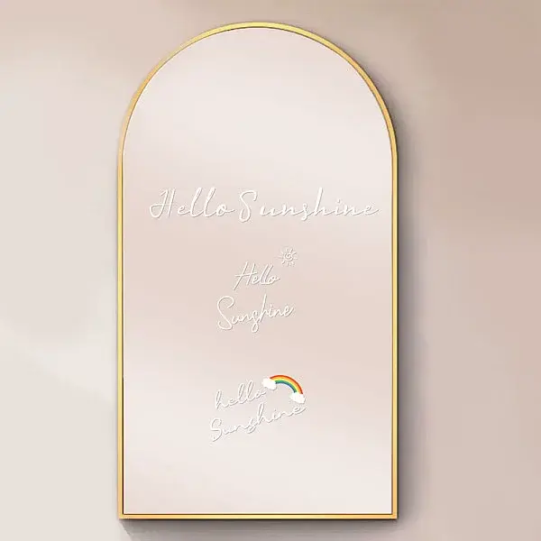Waterproof Reflective Plastic Mirror Stickers