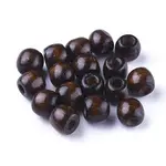 Dyed Natural Wood Beads