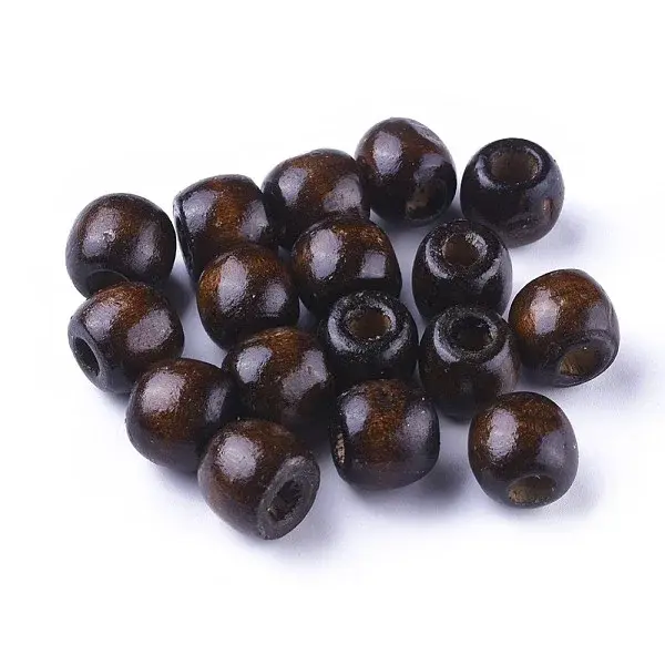 Dyed Natural Wood Beads