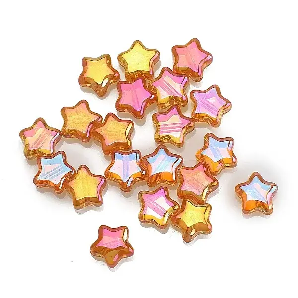 Electroplate Transparent Glass Beads