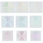 3 Sets 3 Style Plastic Tie-Dye Template