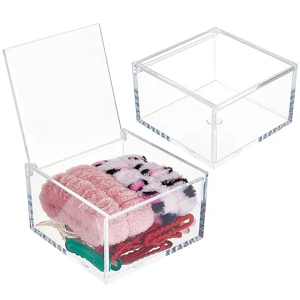 Transparent Acrylic Packaging Boxes with Flip Lid