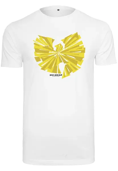 Bílé tričko s logem Wu Wear