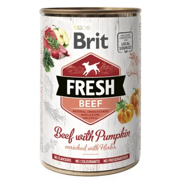 Brit Fresh Dog konzerva Beef with Pumpkin 400 g | P57987