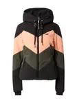 Ragwear Zimná bunda 'Novva'  kaki / broskyňová / čierna