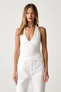 Le Privé top dámsky s modalom GINNY TOP BLANC