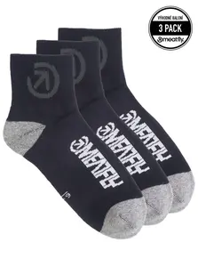 Unisex ponožky meatfly middle triple černá l
