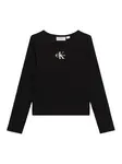 Calvin Klein Jeans Tričko  čierna / biela