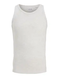 JACK & JONES Tričko  biela melírovaná