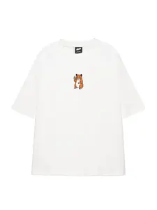 Pull&Bear Tričko  okrová / čierna / biela