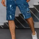 Pánské riflové modré kraťasy Dstreet