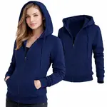 Dámska mikina J.STYLE na zips s kapucňou