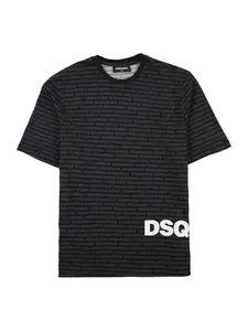 DSQUARED2 Tričko  sivá / čierna / biela