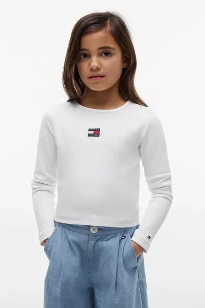 Tommy Hilfiger tričko s dlouhým rukávem dětské s bavlnou