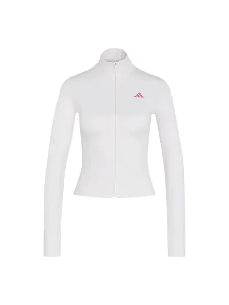ADIDAS PERFORMANCE Športová bunda 'Studio'  eozín / biela