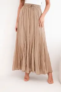 Dámska maxi sukňa s elastickým pásom