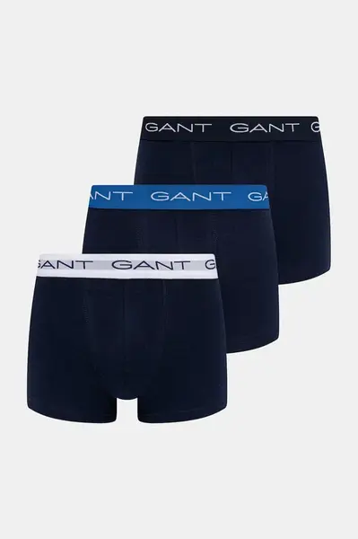 Gant přiléhavé boxerky pánské bavlněné s elastanem 3-pack