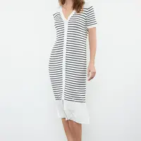 Trendyol Ecru Striped Knitwear Dress