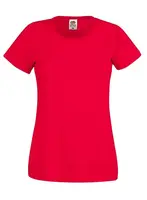 Lady fit Red T-shirt Original Fruit of the Loom