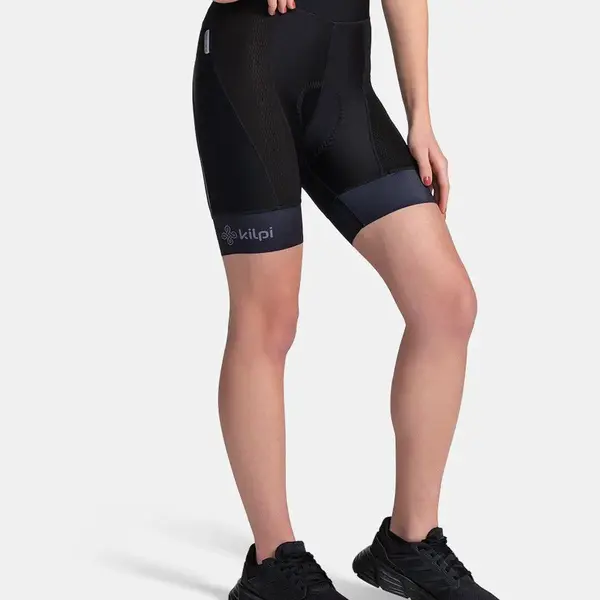 Čierne dámske cyklistické kraťasy Kilpi PRESSURE
