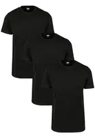 Basic T-shirt of 3 black/black/black