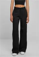 Women's work trousers with straight legs black