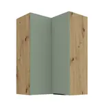 Horní rohová skříňka Aria 60x60 GN-90 2F (90°) Barva korpusu: Dub artisan, Barva dvířek: SA - Aquamarine AFM