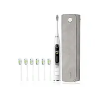 OCLEAN Sada sonický kartáček X10 šedý 6x hlavice a pouzdro, Určeno pro: Muže