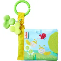 Textilná knižka s hryzadielkom - zvieratká na lúke