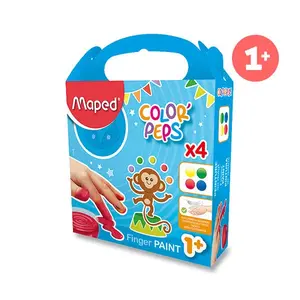 Prstové farby Maped Color´s Peps- 4 x 80 ml