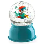 Nočné svetlo v snehovej guli - Lietadlo