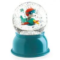 Nočné svetlo v snehovej guli - Lietadlo