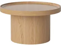 Konferenční stolek Plateau Ø61 cm, střední, více variant - Bolia Varianta: lakovaný dub
