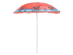 Slnečník PALM BEACH 180 cm, červený