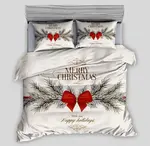 3D Bavlnené obliečky WISH YOU HAPPY HOLIDAYS krémové, 100% bavlna Rozmer obliečky: 70 x 90 cm | 140 x 200 cm