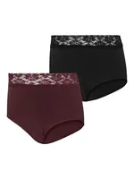 MAMALICIOUS Nohavičky 'MLHeal'  purpurová / čierna