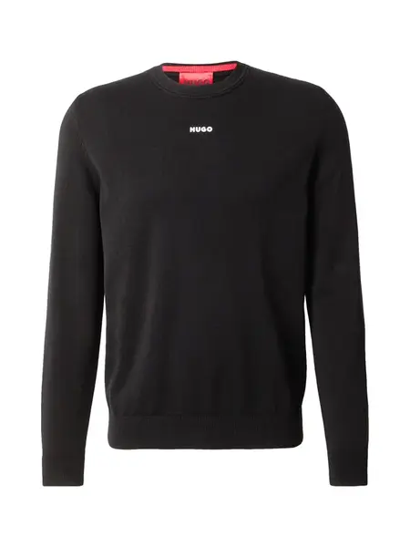 HUGO Sveter 'San Cassius-C2'  čierna / biela