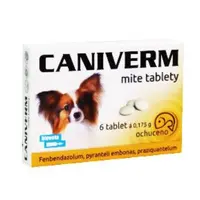 Bioveta Caniverm mite 0,175 g 6 tablet