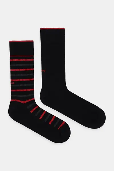 Ponožky HUGO 2P RS RIB STRIPE CC 2-pack