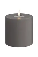 LED svíčka Deluxe Homeart Gra Bloklys 10 x 10 cm