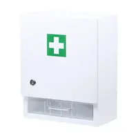 Nástenná lekárnička drevená pre 20 osôb biela