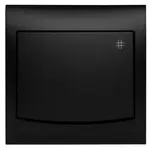 Vypínač krížový čierny mat LP-4V