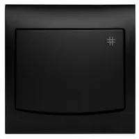 Vypínač krížový čierny mat LP-4V