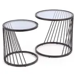 Konferenčný stolík Antilla dymová/čierna